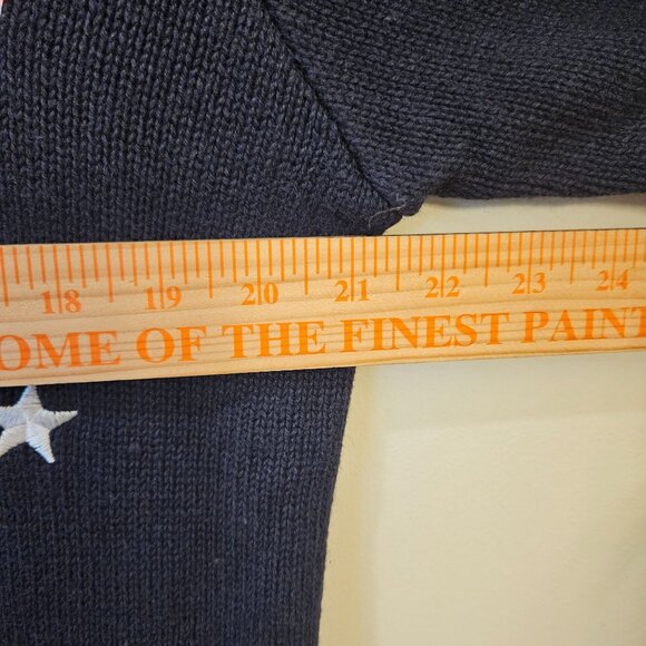 The Quacker Factory Patriotic Womens Sweater American Flags & Hearts size Large - Picture 3 of 5